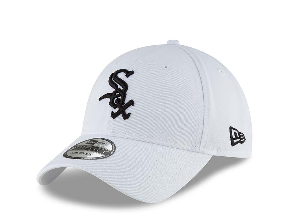 New Era Chicago White Sox White Core Classic 9Twenty Strapback Gorra