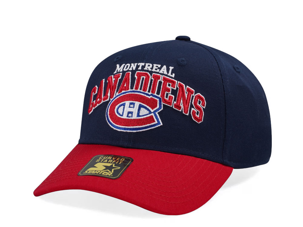 Starter Montreal Canadians Crowd Pleaser Edition Navy Curved Snapback Gorra