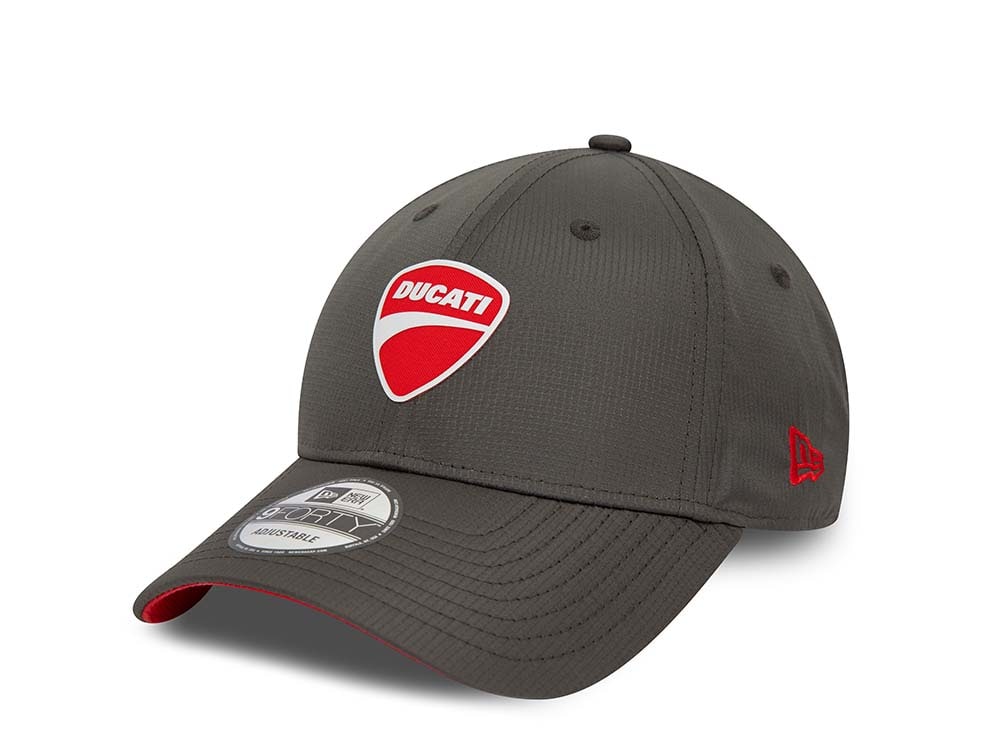 New Era Ducati Ripstop Gray 9Forty Strapback Gorra