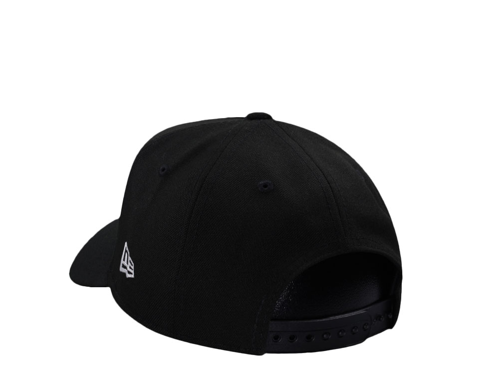 New Era Brooklyn Nets Script Black Prime Edition 9Forty A Frame Snapback Gorra