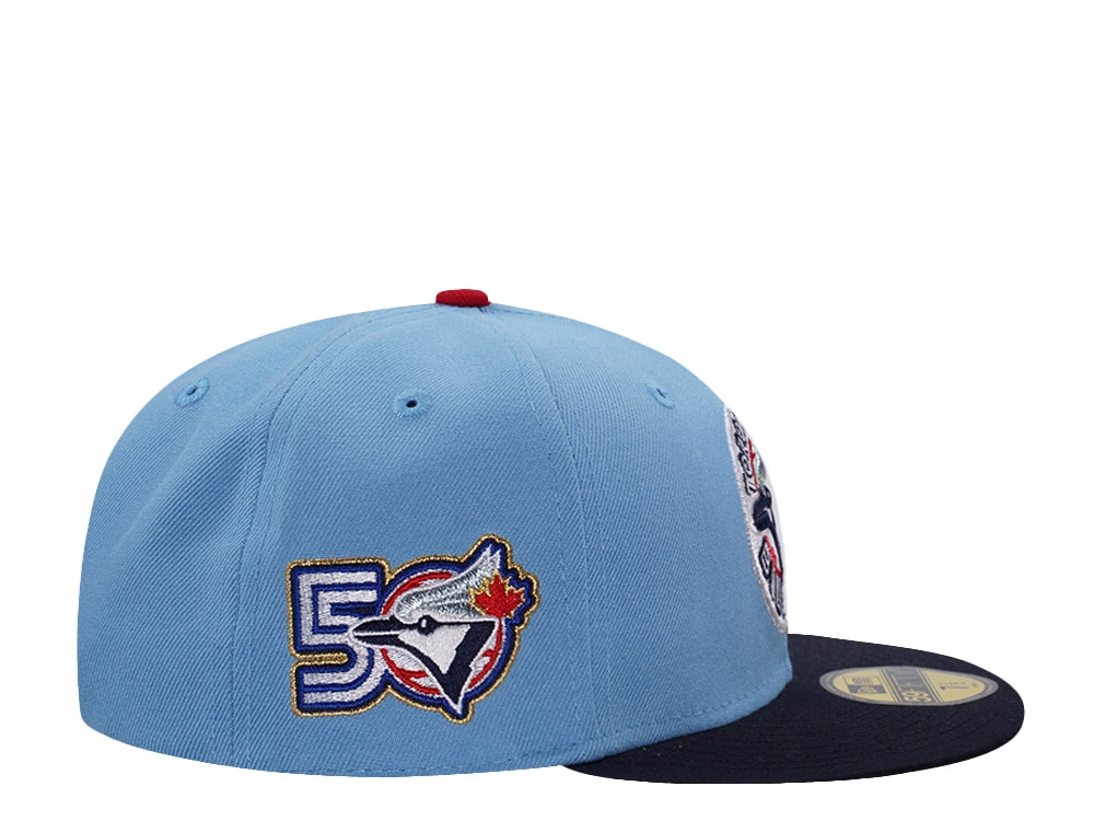 New Era Toronto Blue Jays 50th Anniversary Sky Blue Two Tone Edition 59Fifty Fitted Gorra