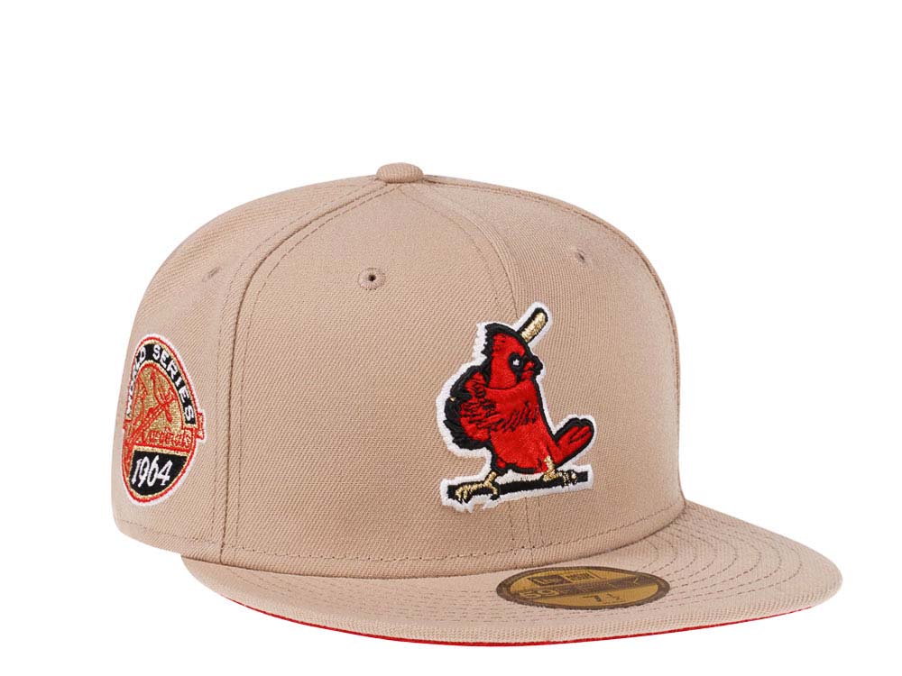 New Era St. Louis Cardinals World Series 1964 Sand Red Edition 59Fifty Fitted Gorra