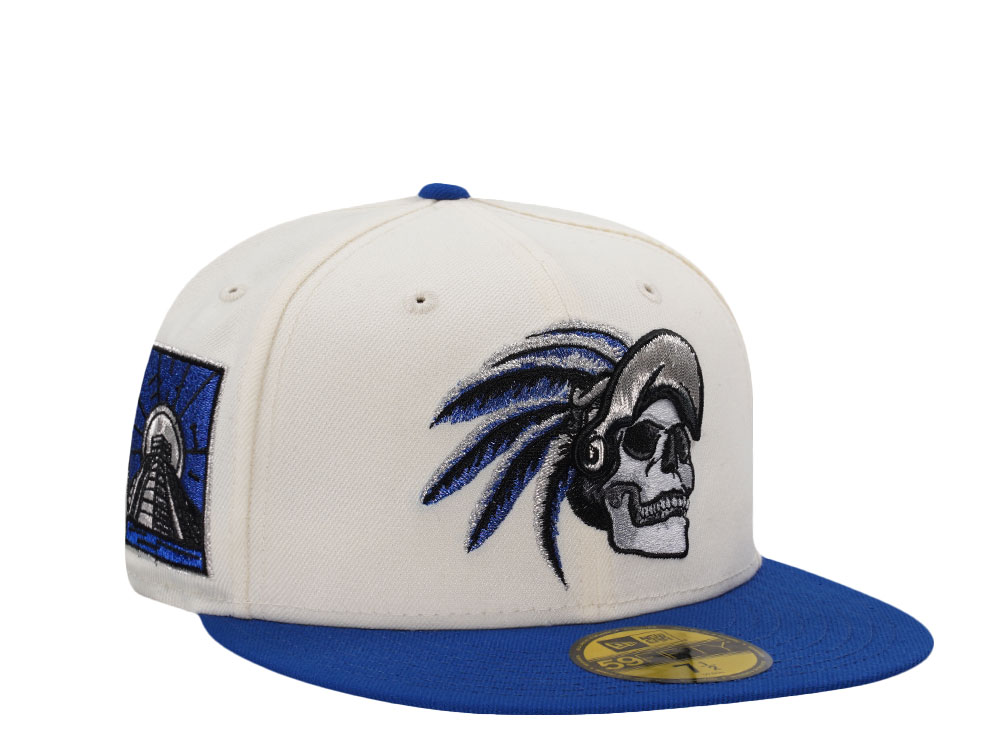 New Era Aztec Skull Chrome Two Tone Edition 59Fifty Fitted Gorra