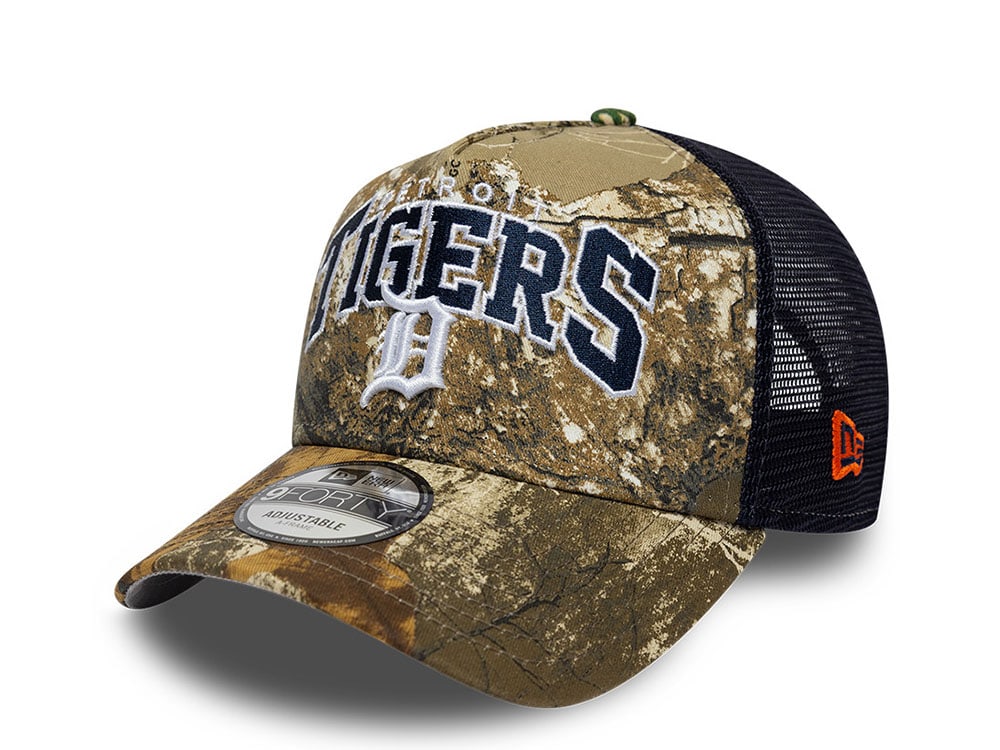 New Era Detroit Tigers Realtree Edition 9Forty A Frame Trucker Snapback Gorra