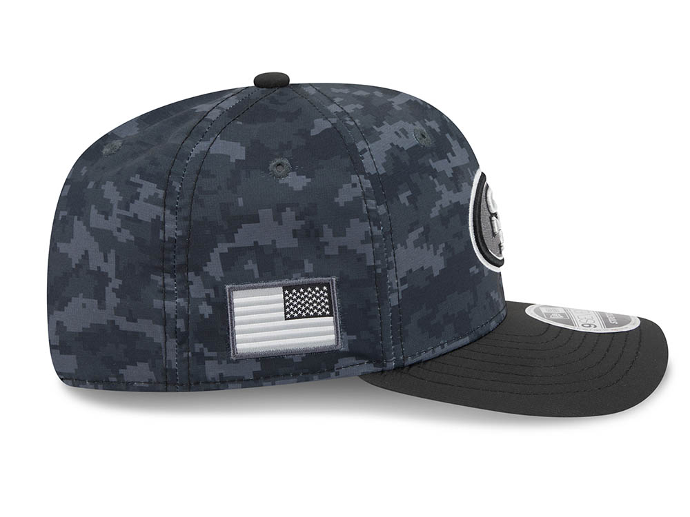 New Era San Francisco 49ers NFL Salute to Service 2026 Digi Camo Black 9Seventy Stretch Snapback Gorra