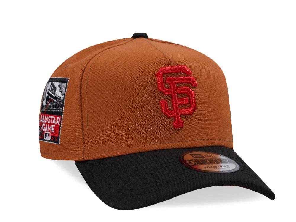 New Era San Francisco Giants All Star Game 2007 Earth Brown Two Tone Edition 9Forty A Frame Snapback Gorra