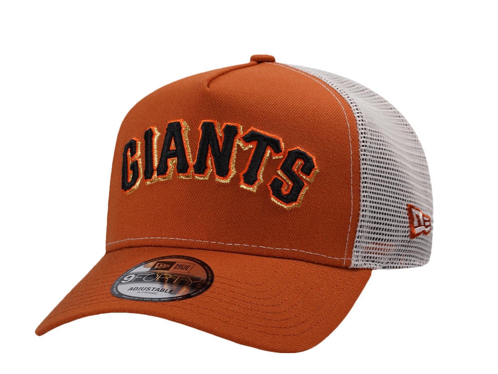 New Era San Francisco Giants Rust Edition 9Forty A Frame Trucker Snapback Gorra
