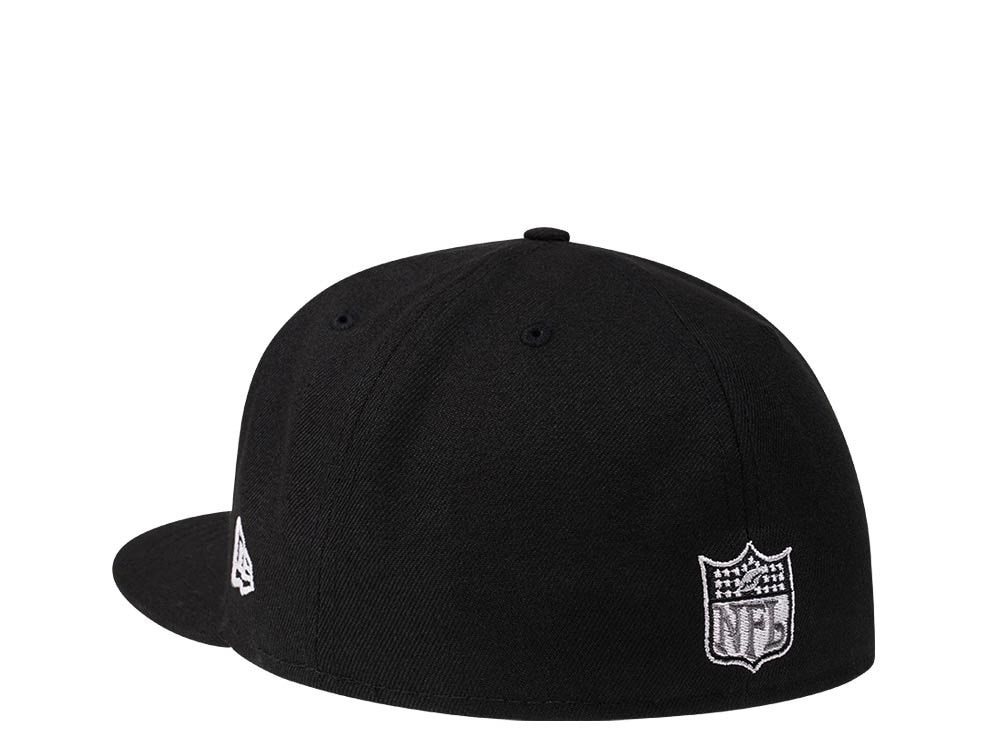 New Era Philadelphia Eagles Throwback Steel Black Edition 59Fifty Fitted Gorra
