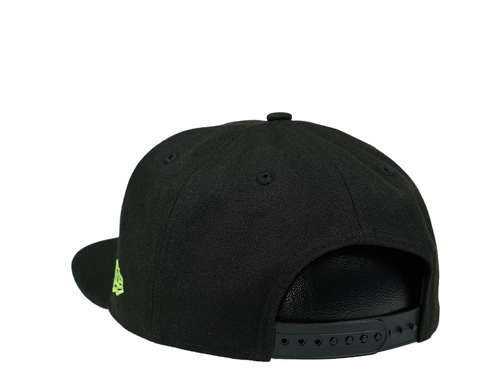 New Era Seattle Seahawks Green on Black Edition 9Fifty Snapback Gorra