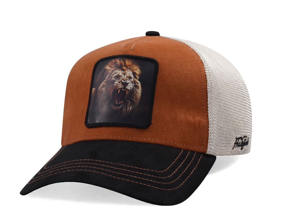 Hatfield Lion Brown Black Trucker Snapback Gorra