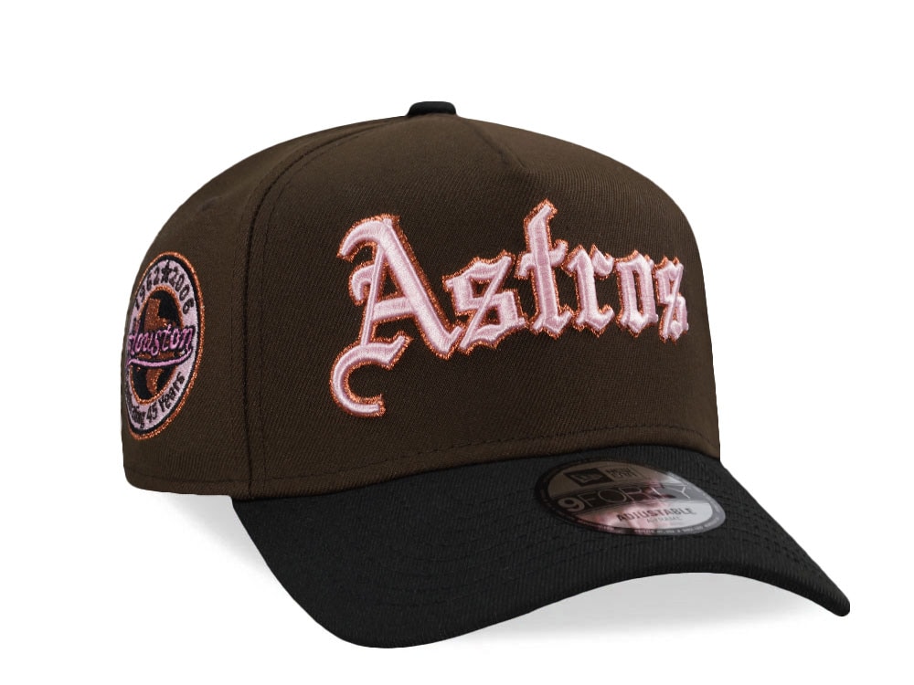 New Era Houston Astros 45th Anniversary Walnut Two Tone Edition 9Forty A Frame Snapback Gorra