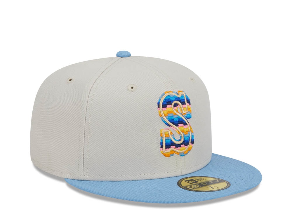 New Era Seattle Mariners Beachfront Stone Two Tone Edition 59Fifty Fitted Gorra