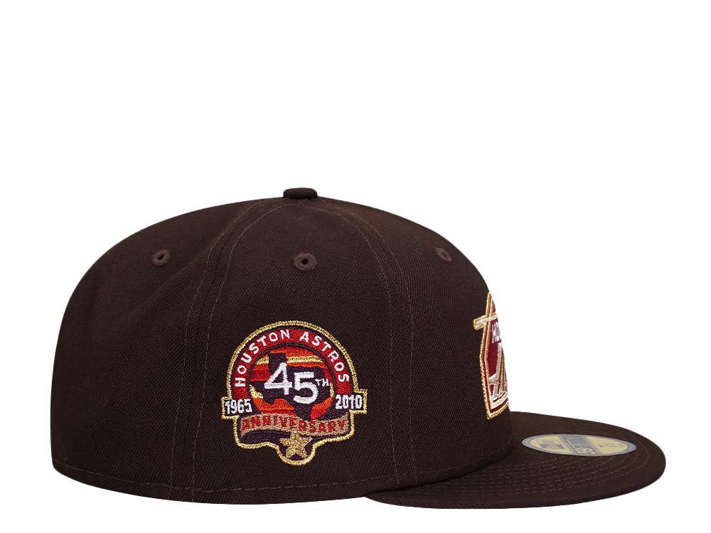 New Era Houston Astros 45th Anniversary Burnt Gold Edition 59Fifty Fitted Gorra