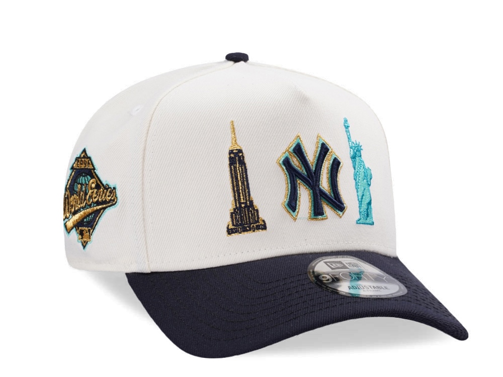 New Era New York Yankees World Series 1996 Chrome Two Tone Edition 9Forty A Frame Snapback Gorra