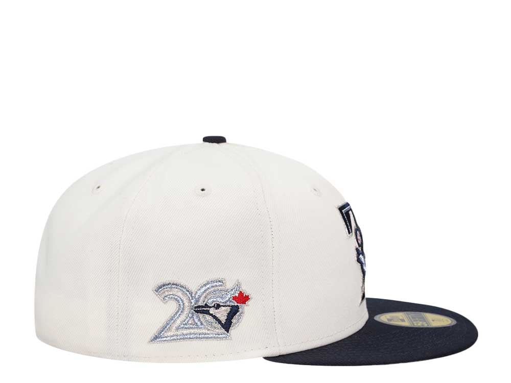 New Era Toronto Blue Jays 20th Anniversary Chrome Elite Metallic Two Tone Edition 59Fifty Fitted Gorra