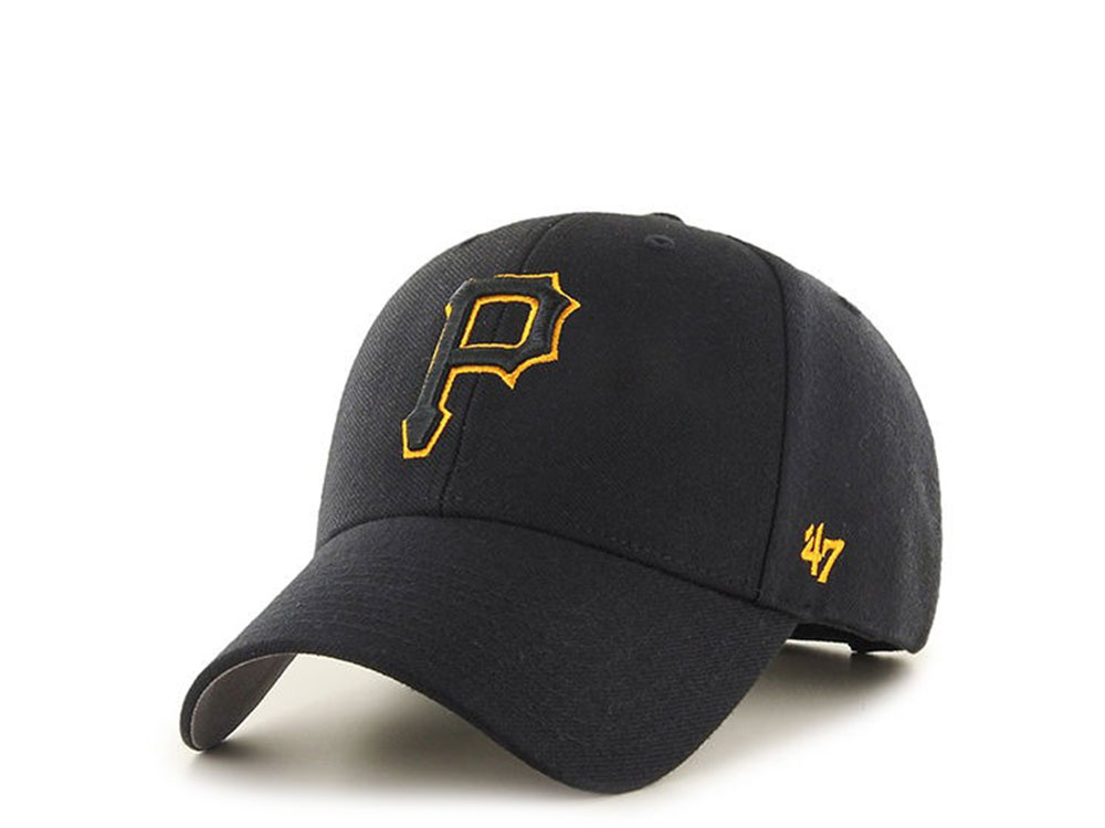 47Brand Pittsburgh Pirates Black and Yellow Classic Strapback Gorra