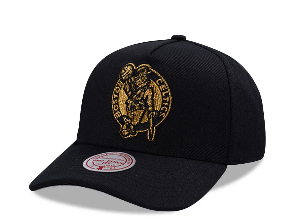 Mitchell & Ness Boston Celtics Black Gold Edition Pro Pinch Fit Snapback Gorra