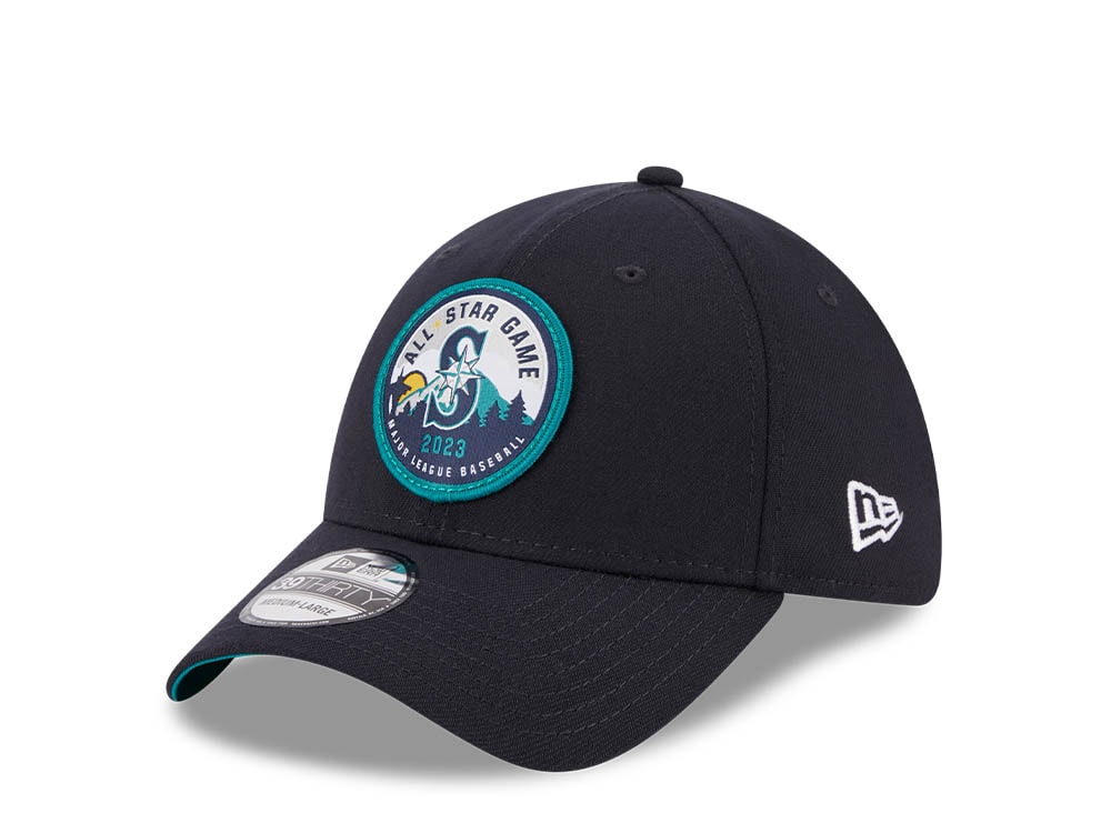 New Era Seattle Mariners All Star Game 2023 Patch E1 Navy 39Thirty Stretch Gorra