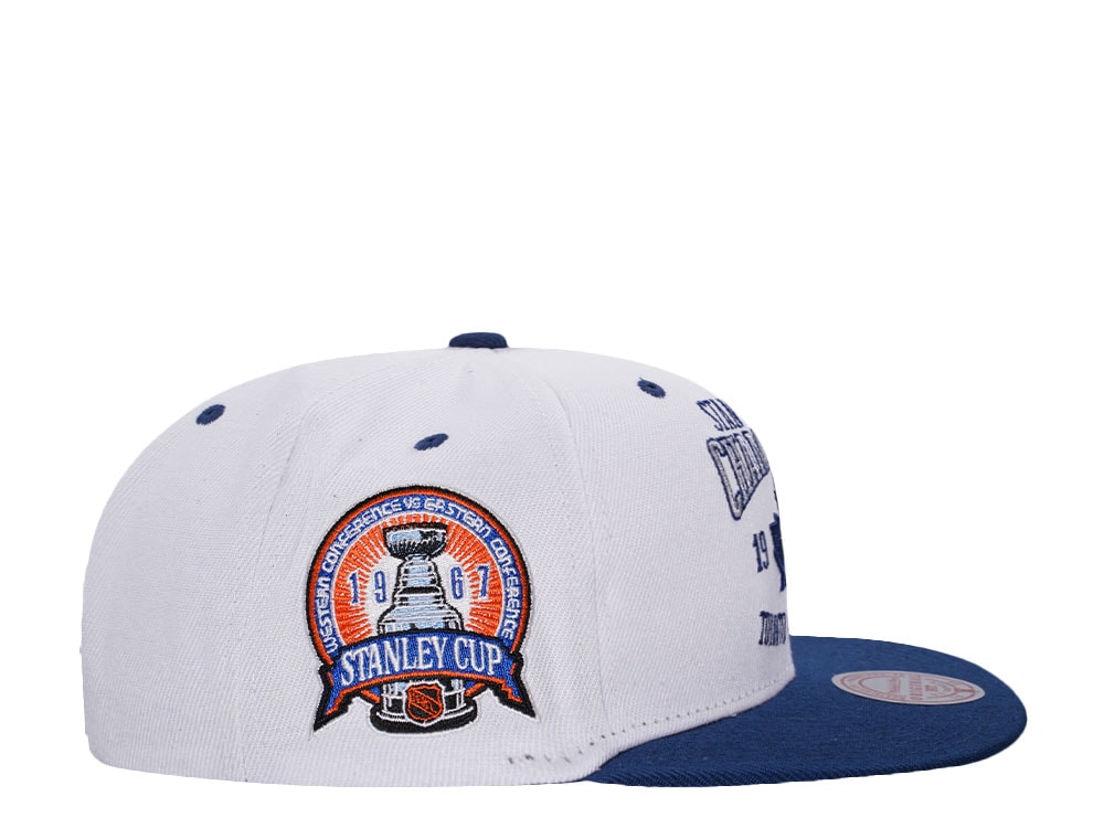 Mitchell & Ness Toronto Maple Leafs Stanley Cups 1967 Two Tone Snapback Gorra