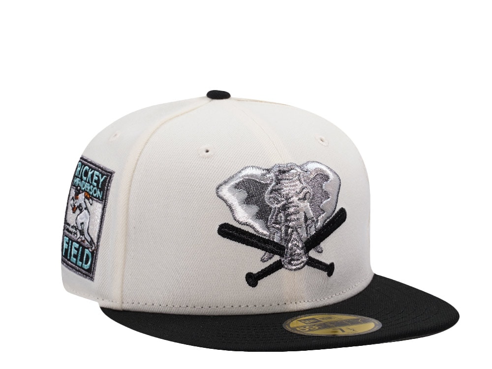 New Era Oakland Athletics Rickey Henderson Chrome Two Tone Edition 59Fifty Fitted Gorra