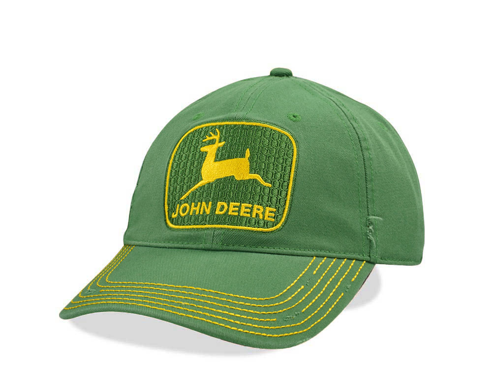 John Deere Vintage Dadhat Green Snapback Gorra
