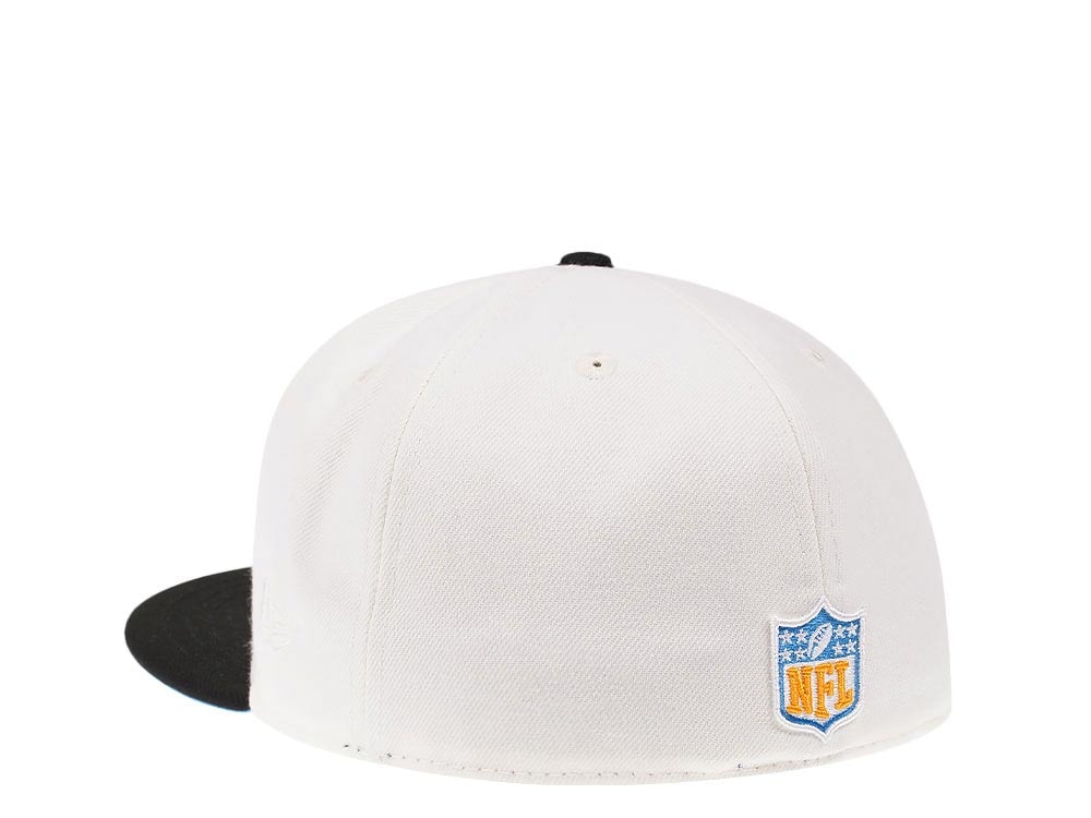 New Era Los Angeles Chargers 50th Anniversary Cream Dome Edition 59Fifty Fitted Gorra