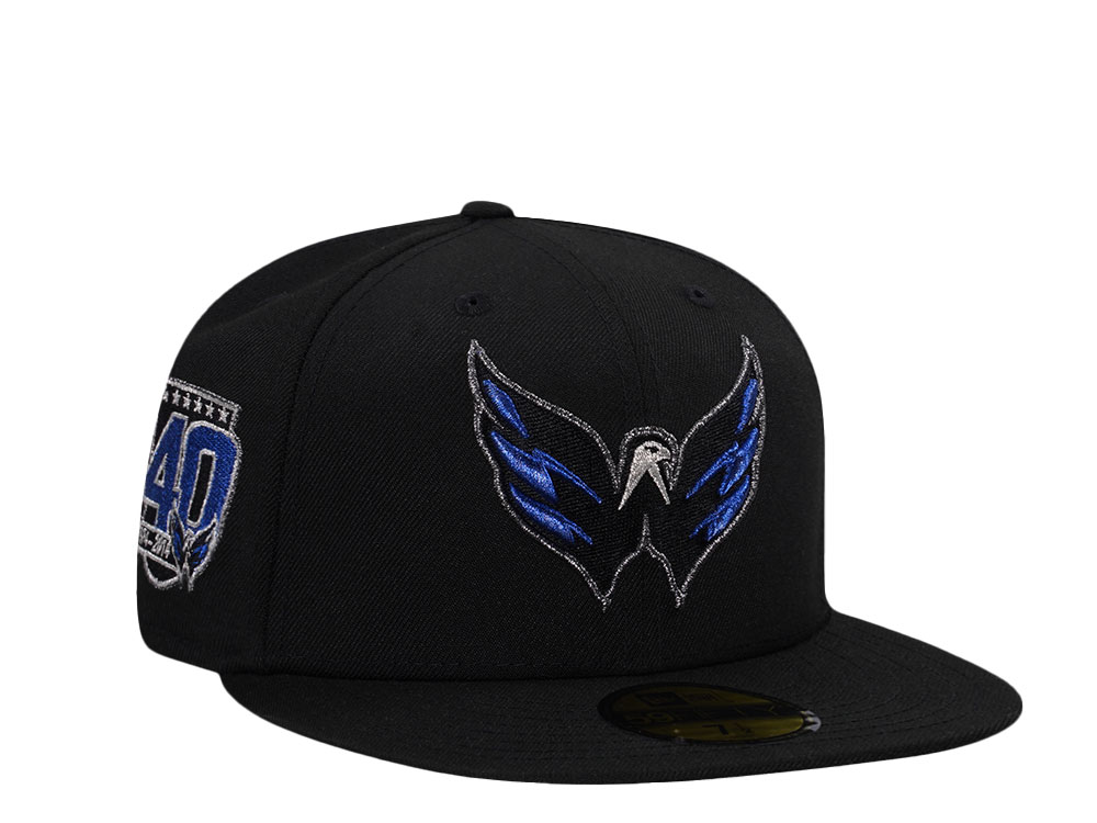 New Era Washington Capitals 40th Anniversary Black Metallic Prime Edition 59Fifty Fitted Gorra
