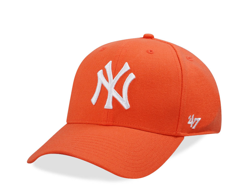 47Brand New York Yankees Orange MVP Snapback Gorra