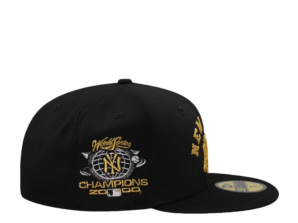 New Era New York Yankees World Series Champions 2000 Black Metallic Edition 59Fifty Fitted Gorra