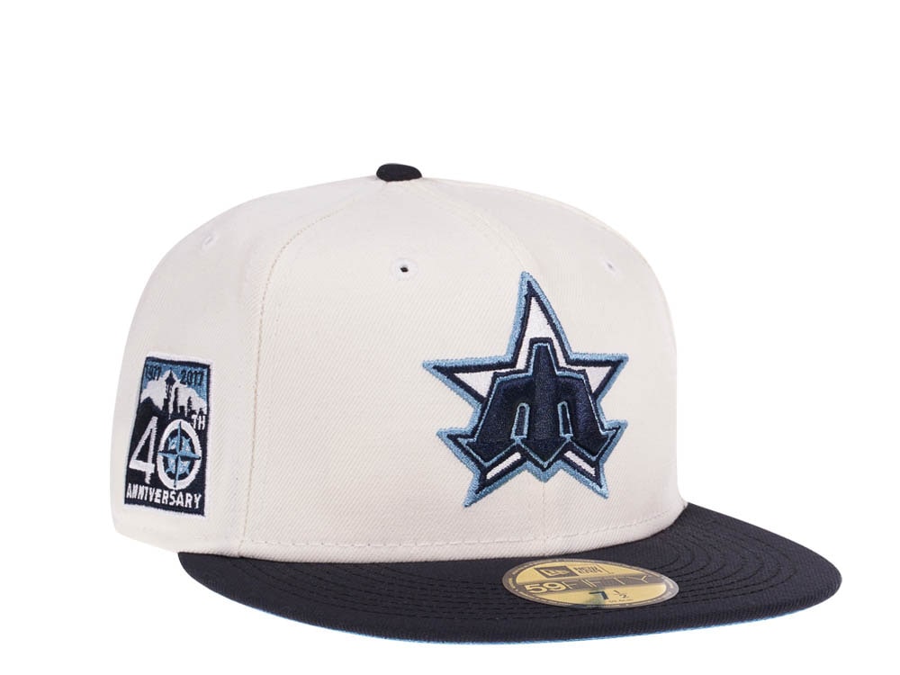 New Era Seattle Mariners 40th Anniversary Chrome Navy Prime Edition 59Fifty Fitted Gorra