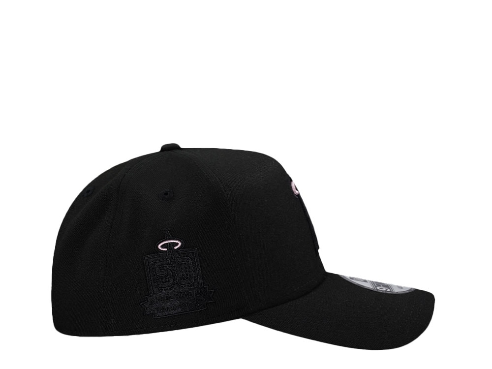 New Era Anaheim Angels 50th Anniversary Black Pink Edition 9Forty A Frame Snapback Gorra