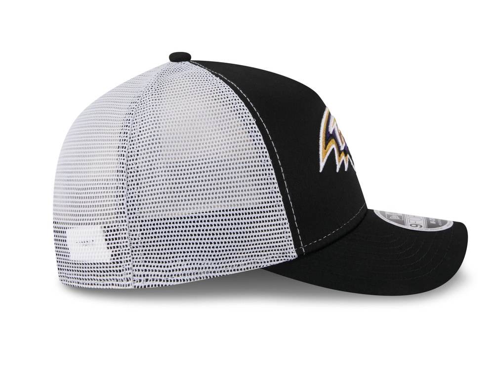 New Era Baltimore Ravens Official Team Color Edition 9Forty M Crown A Frame Trucker Snapback Gorra