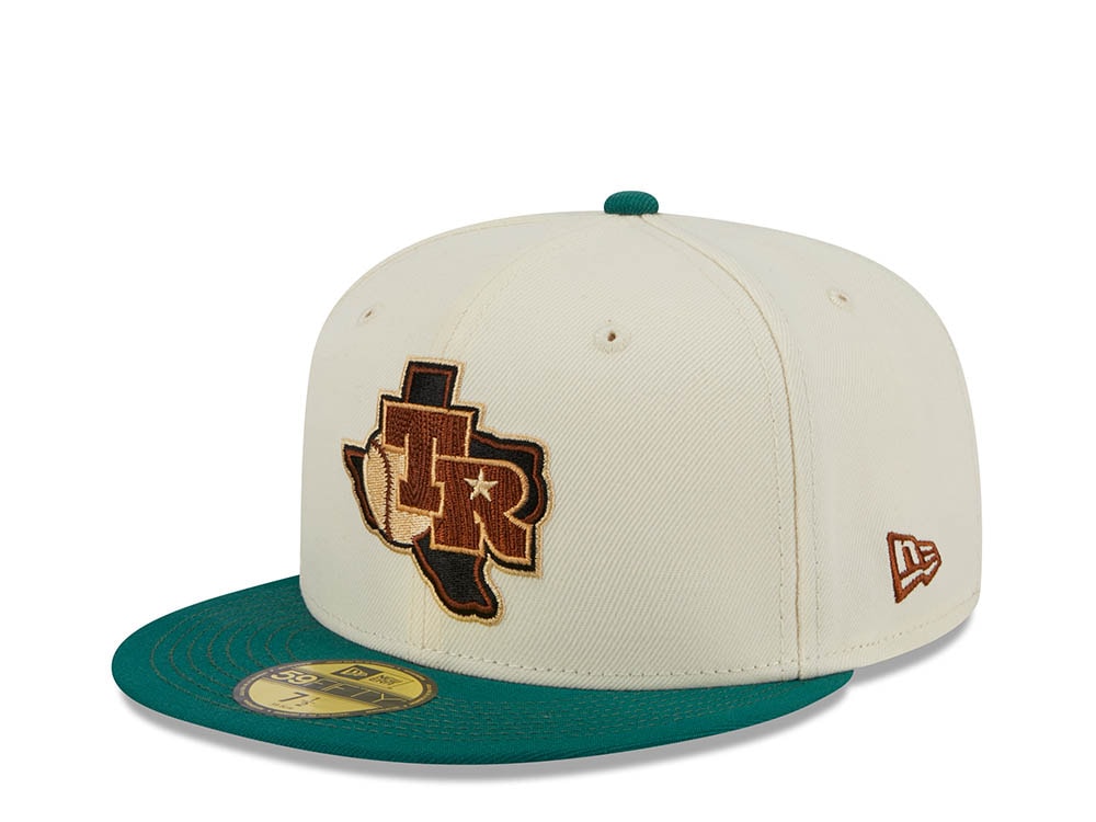 New Era Texas Rangers Arlington Stadium Stone Two Tone Edition 59Fifty Fitted Gorra
