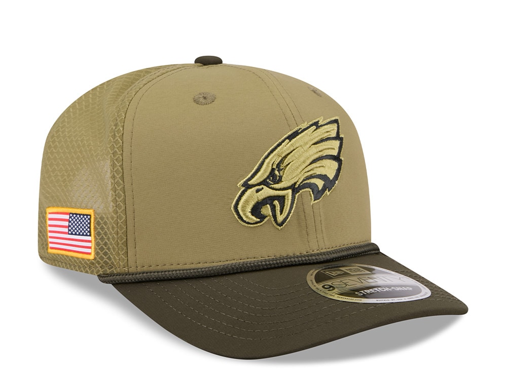 New Era Philadelphia Eagles Salute To Service 2025 9Seventy Snapback Gorra