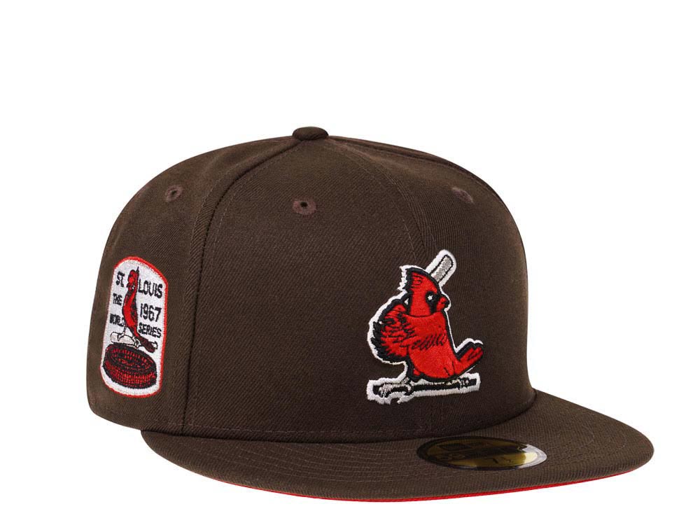 New Era St. Louis Cardinals World Series 1967 Coffee Red Edition 59Fifty Fitted Gorra