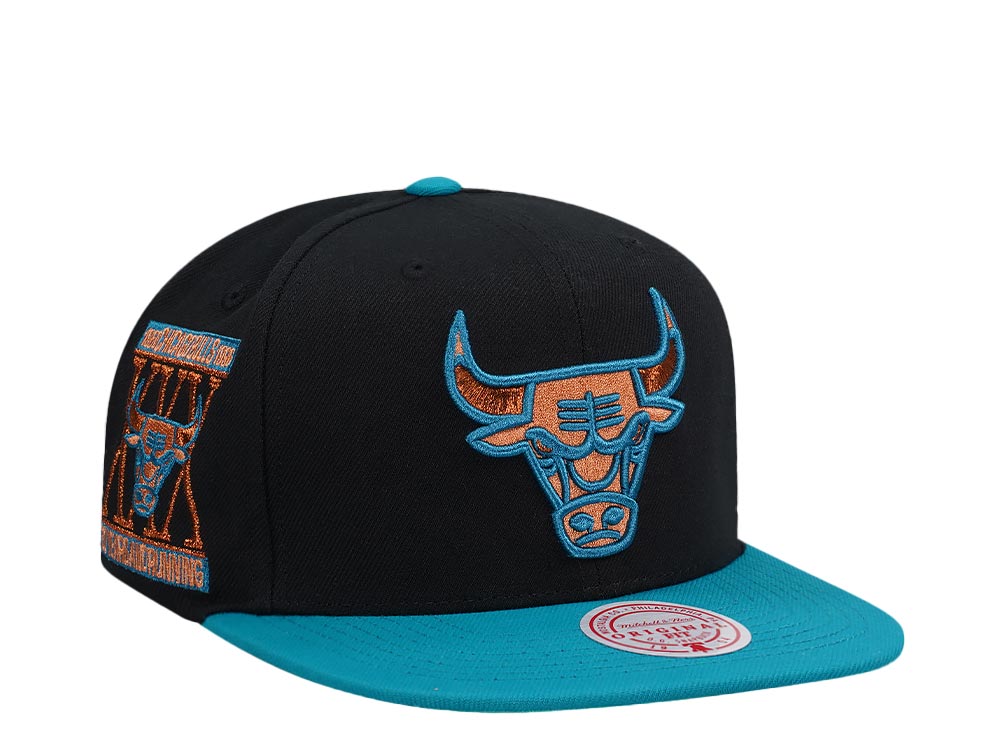 Mitchell & Ness Chicago Bulls 30th Anniversary Make Cents Black Two Tone Edition Snapback Gorra