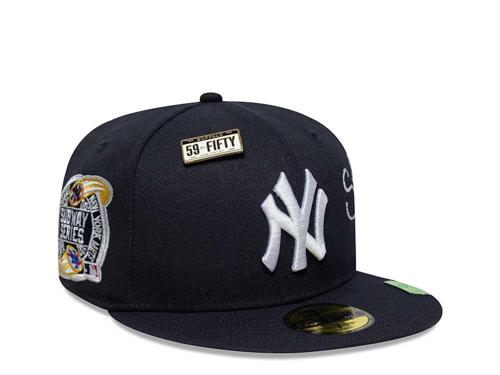 New Era New York Yankees Subway Series Multi Patch Navy Prime Edition 59Fifty Fitted Gorra