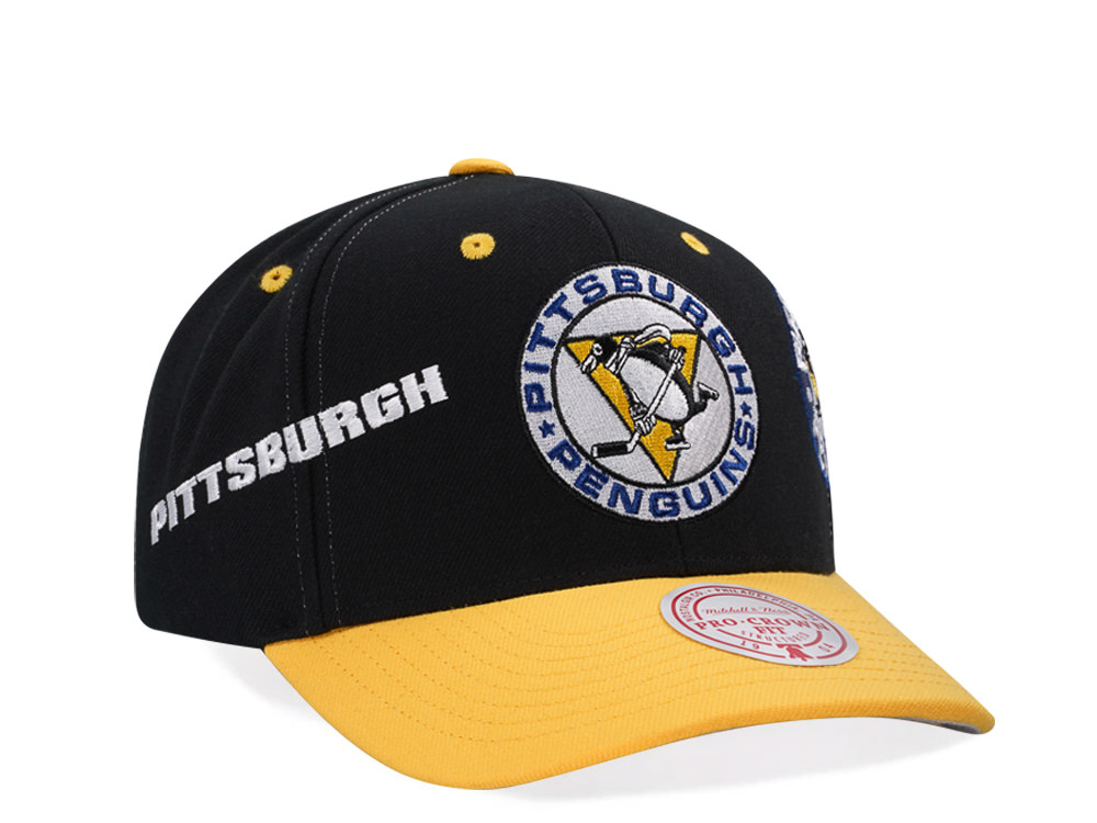Mitchell & Ness Pittsburgh Penguins Vintage Logo Pro Crown Fit Snapback Gorra