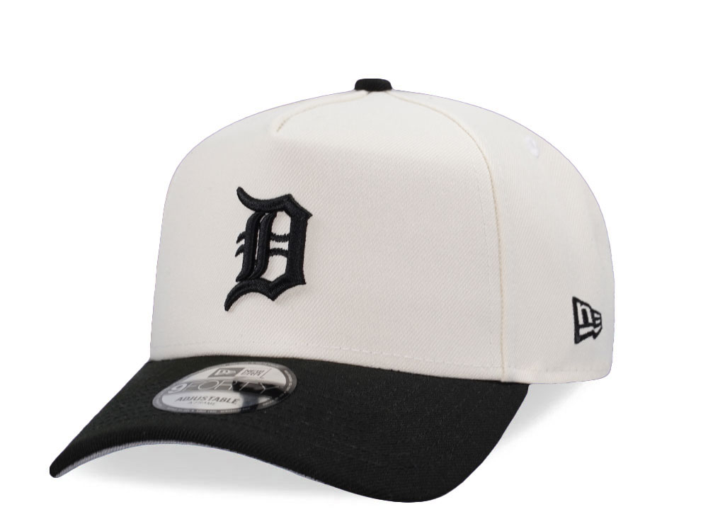 New Era Detroit Tigers Chrome Black Two Tone Edition 9Forty A Frame Snapback Gorra