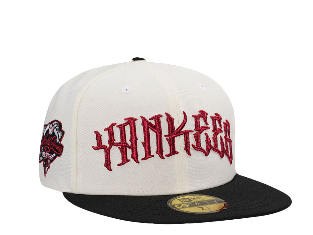 New Era New York Yankees World Series 2000 Script Chrome Two Tone Edition 59Fifty Fitted Gorra