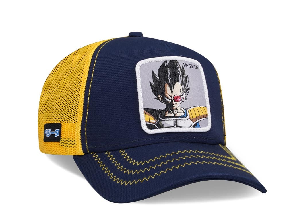 Capslab Dragon Ball Z Vegeta Blue/Yellow Trucker Snapback Gorra