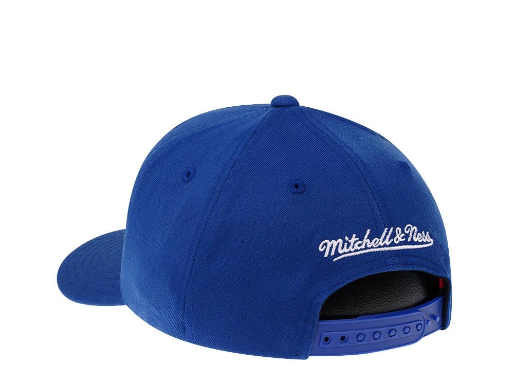 Mitchell & Ness Philadelphia 76ers Team Ground Red Line Solid Flex Blue Snapback Gorra