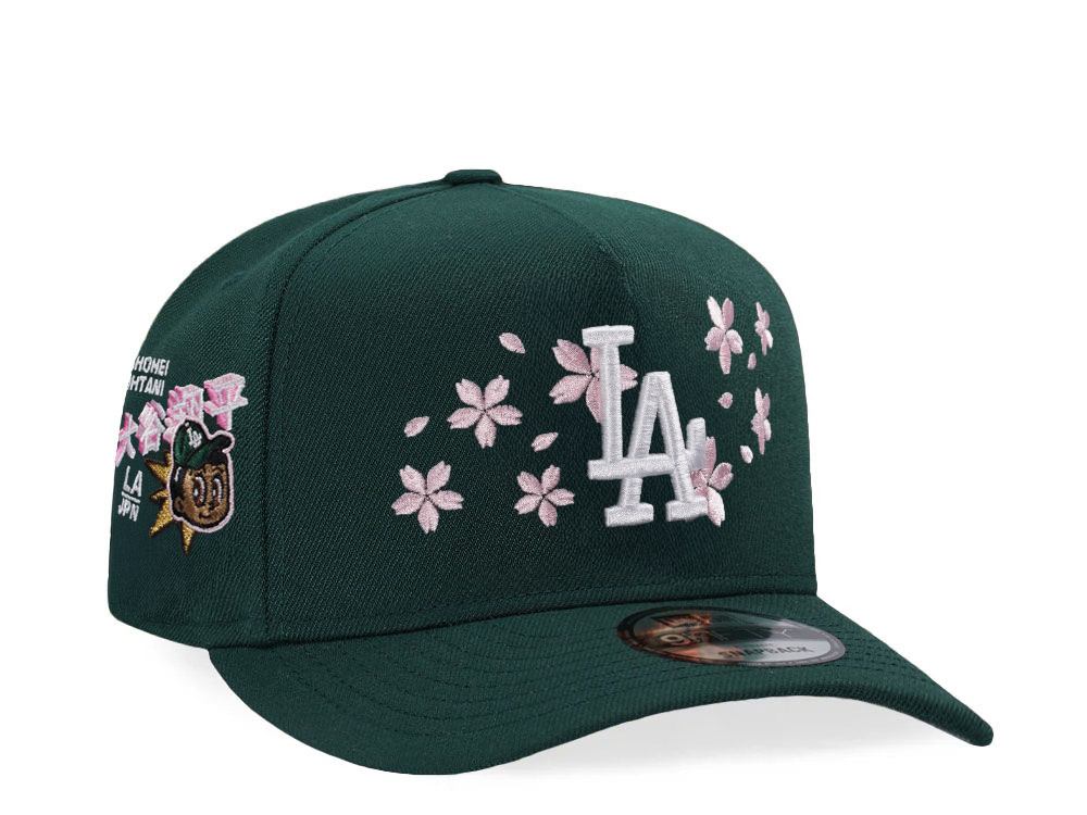 New Era Los Angeles Dodgers Ohtani Sakura Dark Green Edition 9Fifty A Frame Snapback Gorra