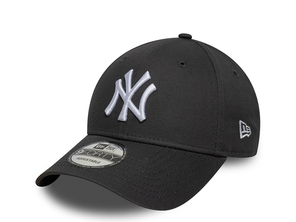 New Era New York Yankees League Essential Dark Gray Edition 9Forty Strapback Gorra