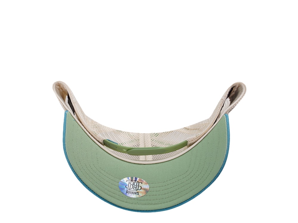 Djinns HFT Be Green Surfing Olive Coastal Edition Trucker Snapback Gorra