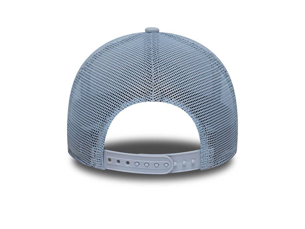 New Era Oval Foam Patch Sky Blue 9Forty A Frame Trucker Snapback Gorra