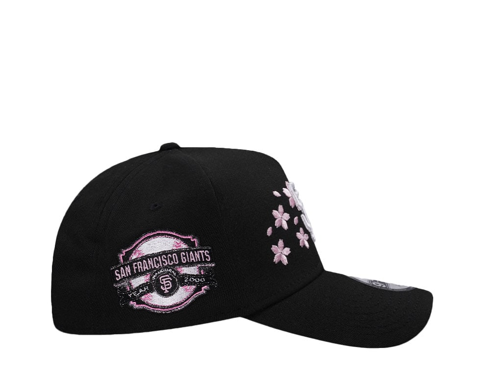 New Era San Francisco Giants 2000 Cherry Blossom Black Pink Edition 9Forty A Frame Snapback Gorra