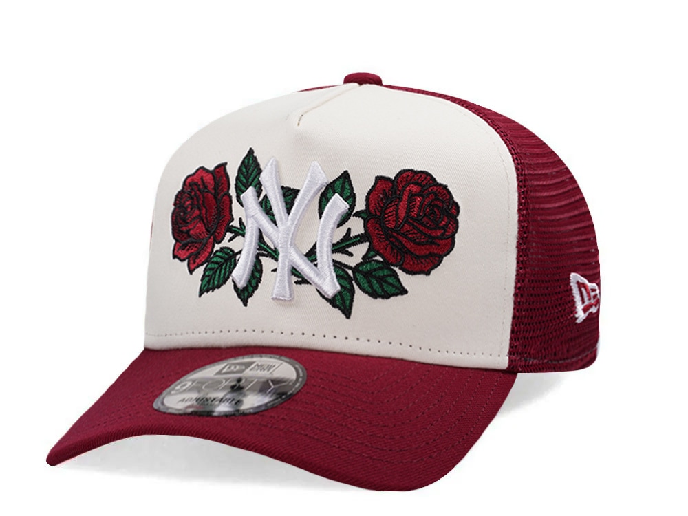 New Era New York Yankees Rose Chrome Two Tone Edition 9Forty A Frame Trucker Snapback Gorra
