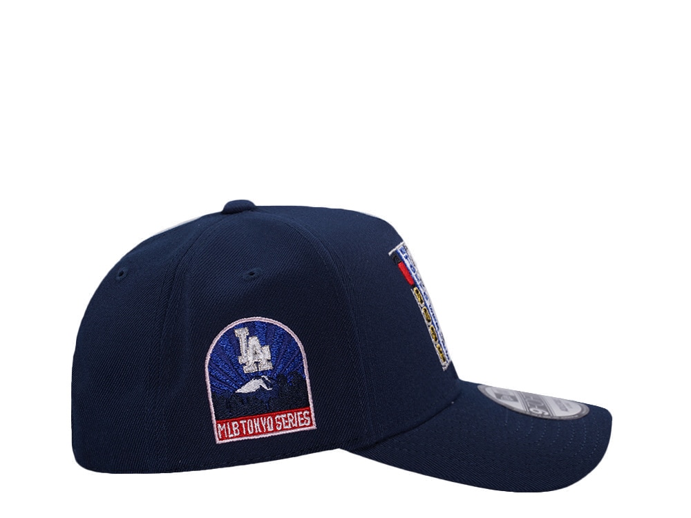 New Era Los Angeles Dodgers Tokyo Series 2025 Ocean Blue Prime Edition 9Forty A Frame Snapback Gorra