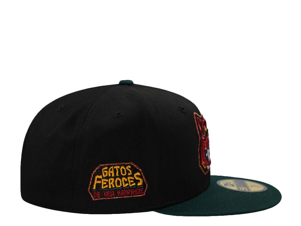 New Era New Hampshire Fisher Cats Gatos Feroces Black Two Tone Edition 59Fifty Fitted Gorra